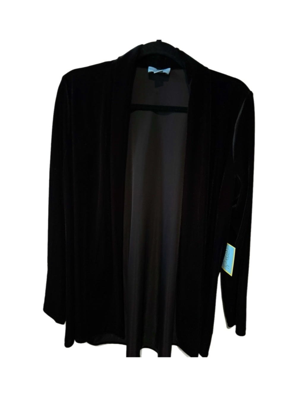 Velvet CeCe Black Open-Front Women's Cardigan
